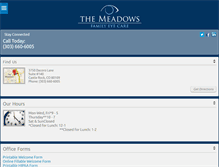 Tablet Screenshot of meadowseyecare.com